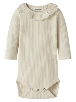 Lil' Atelier Luva Långärmad Slim Body - Turtledove