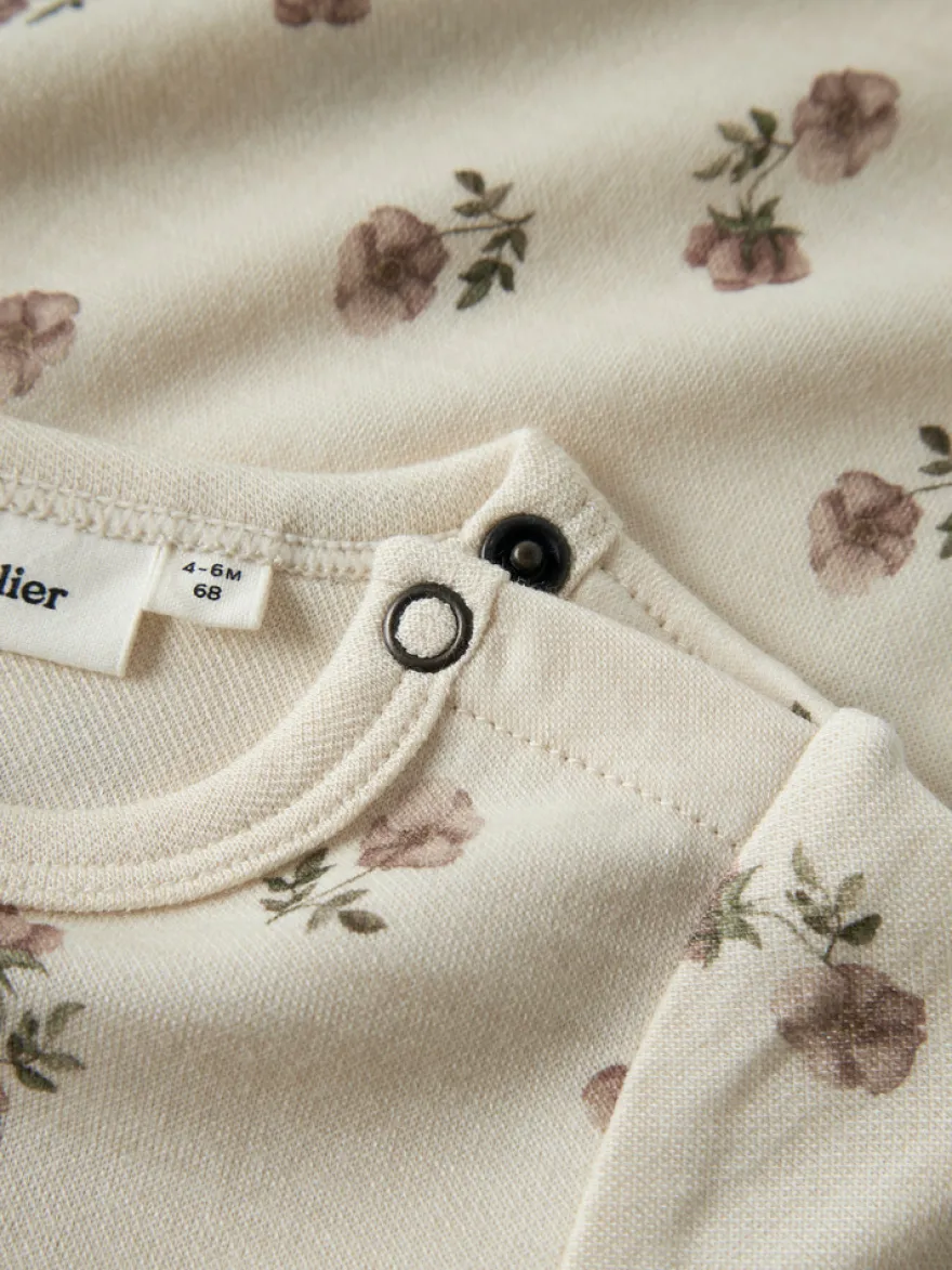 Lil' Atelier Nilo Nun Långärmad Ull Slim Body - Turtledove