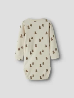 Lil' Atelier Nilo Nun Långärmad Ull Slim Body - Turtledove