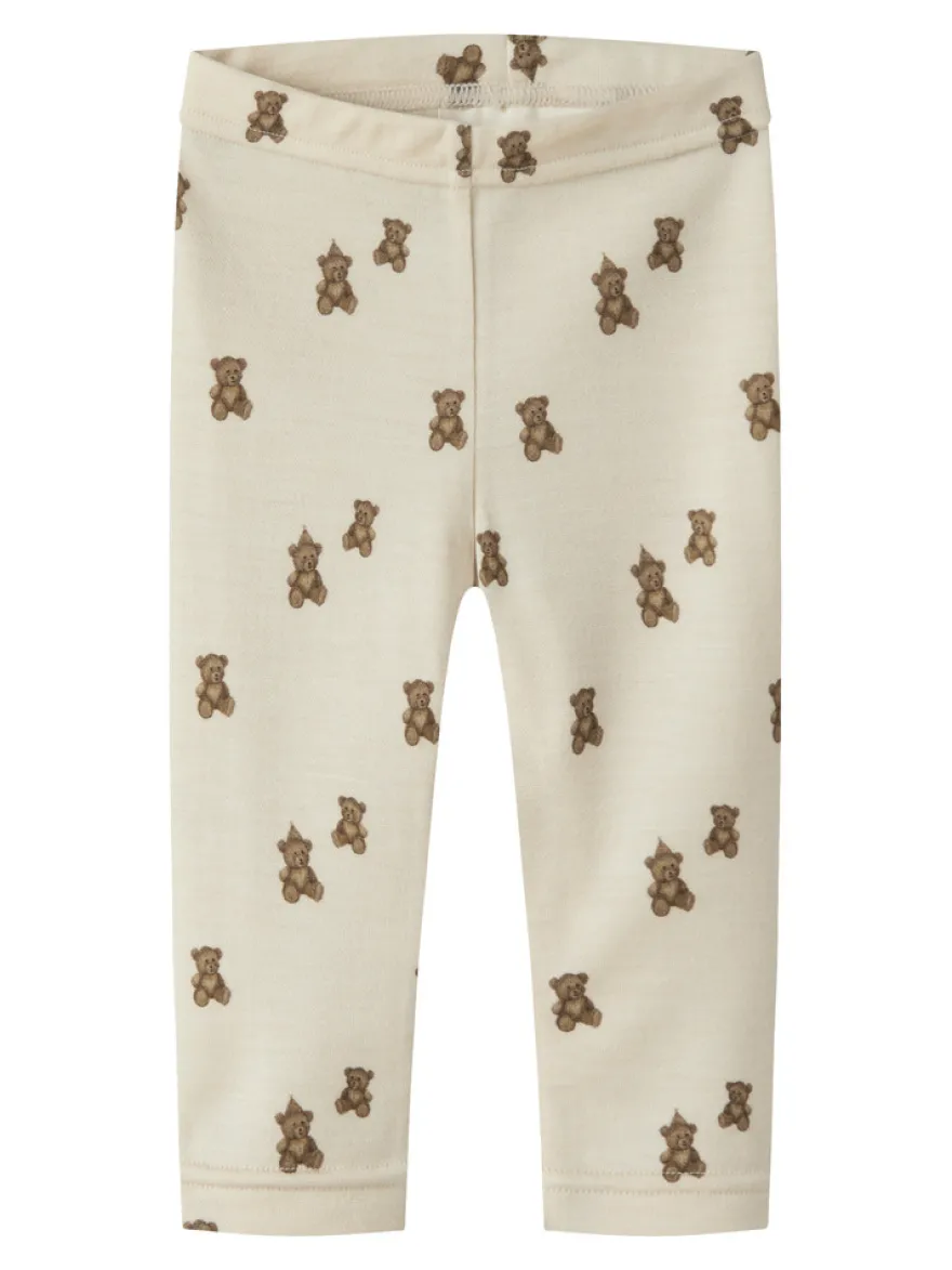 Lil' Atelier Nilo Nun Ull Slim Leggings - Turtledove