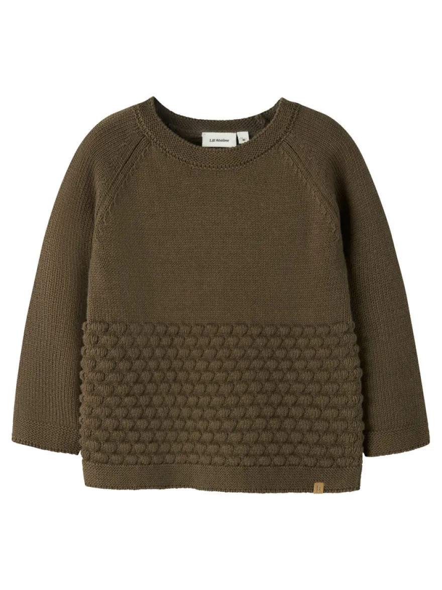 Lil' Atelier Nobir Sweater - Teak