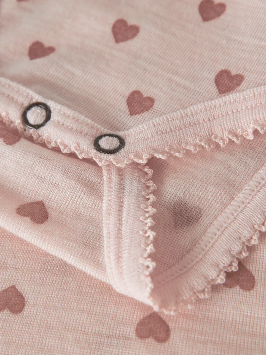 Lil' Atelier Noel Nia Långärmad Body I Ull - Morganite