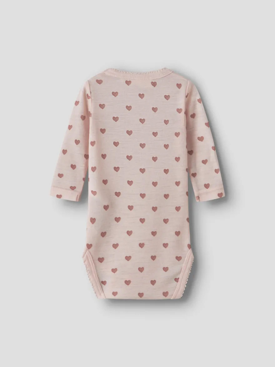 Lil' Atelier Noel Nia Långärmad Body I Ull - Morganite