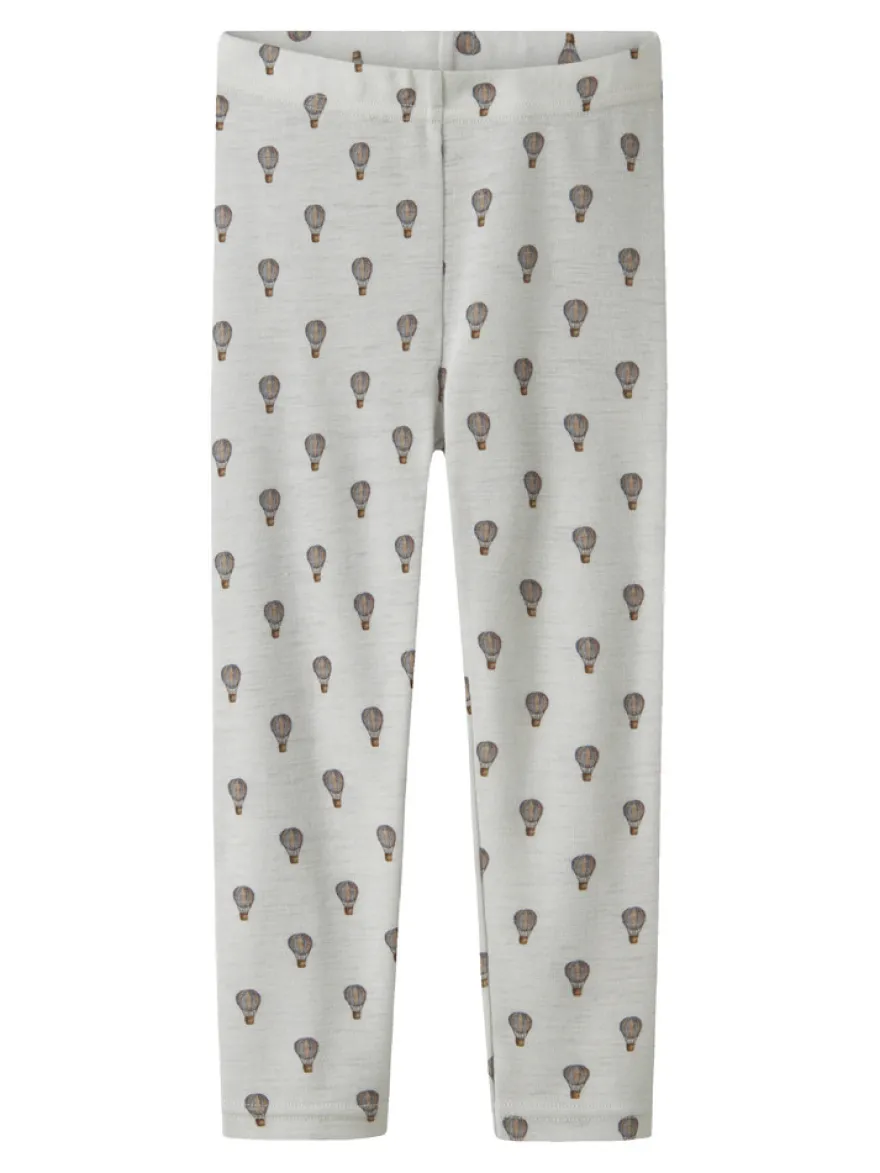 Lil' Atelier Noel Nor Ull Slim Leggings - Oyster Mushroom