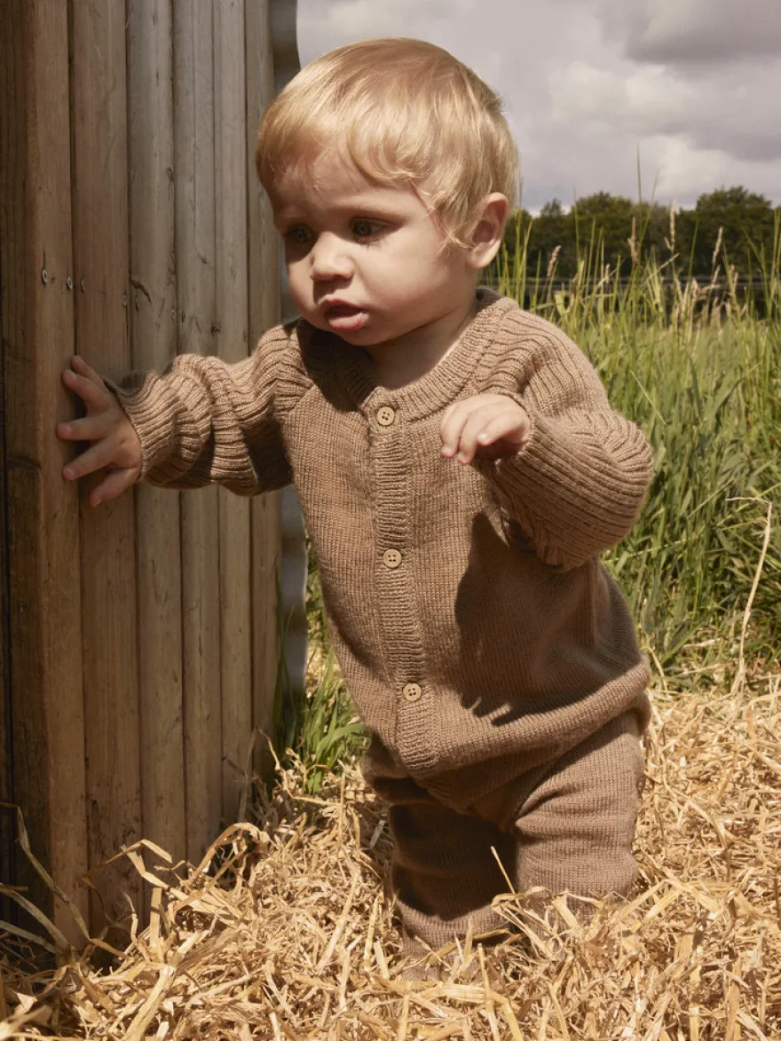 Lil' Atelier Nomo Noa Ull Jumpsuit - Sepia Tint