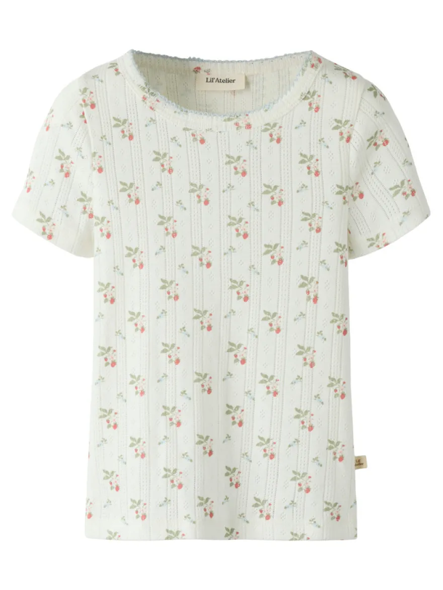 Lil' Atelier Rachello Dap T-Shirt - Coconut Milk
