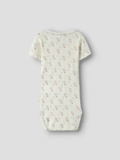 Lil' Atelier Rachello Duna Kortärmad Slim Body - Coconut Milk