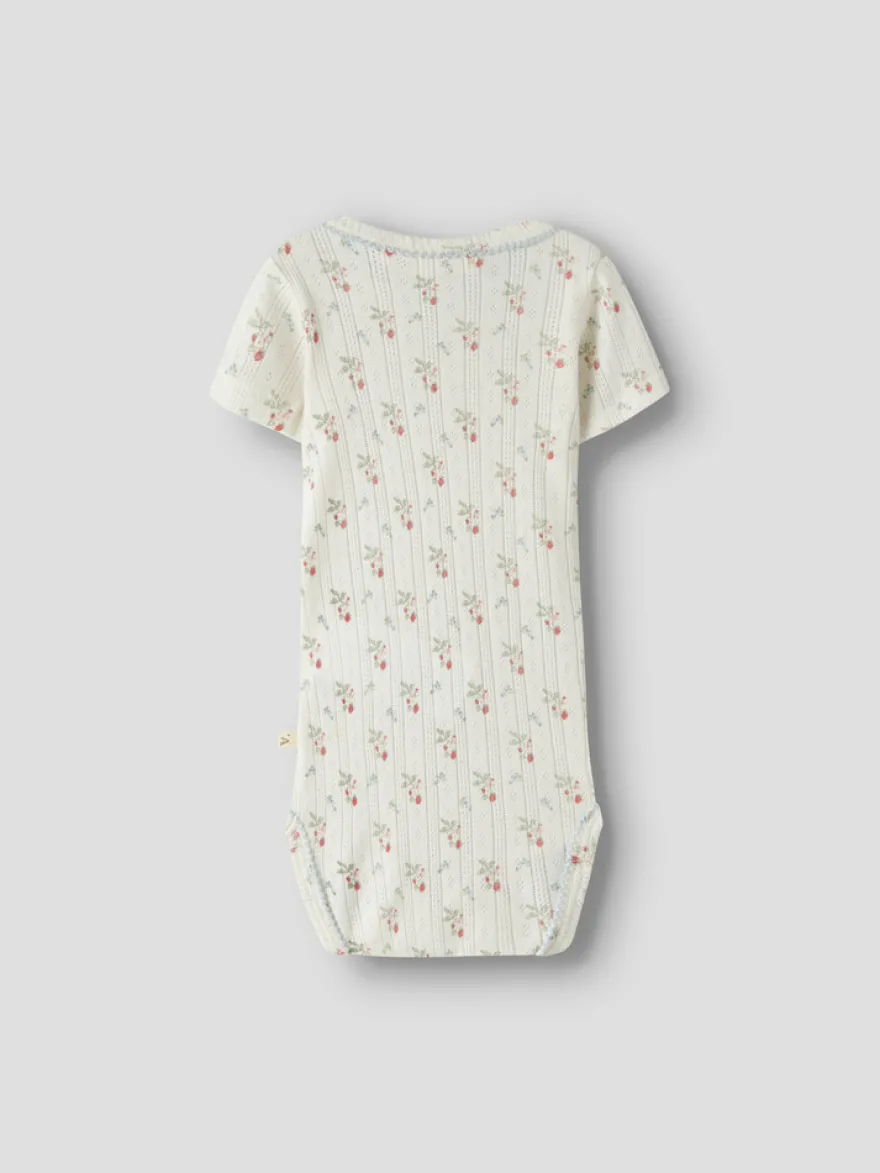 Lil' Atelier Rachello Duna Kortärmad Slim Body - Coconut Milk