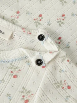 Lil' Atelier Rachello Duna Kortärmad Slim Body - Coconut Milk