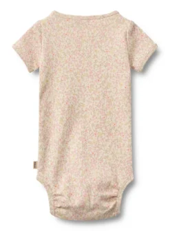 Linette Kortärmad Body - Coral Flowers