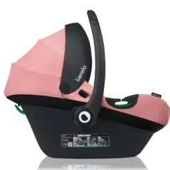 Lionelo Astrid i-Size Babyskydd - Pink Coral