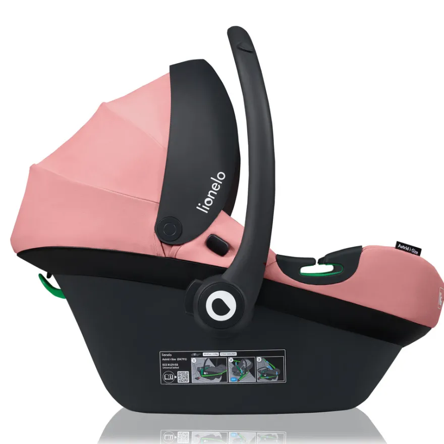 Lionelo Astrid i-Size Babyskydd - Pink Coral