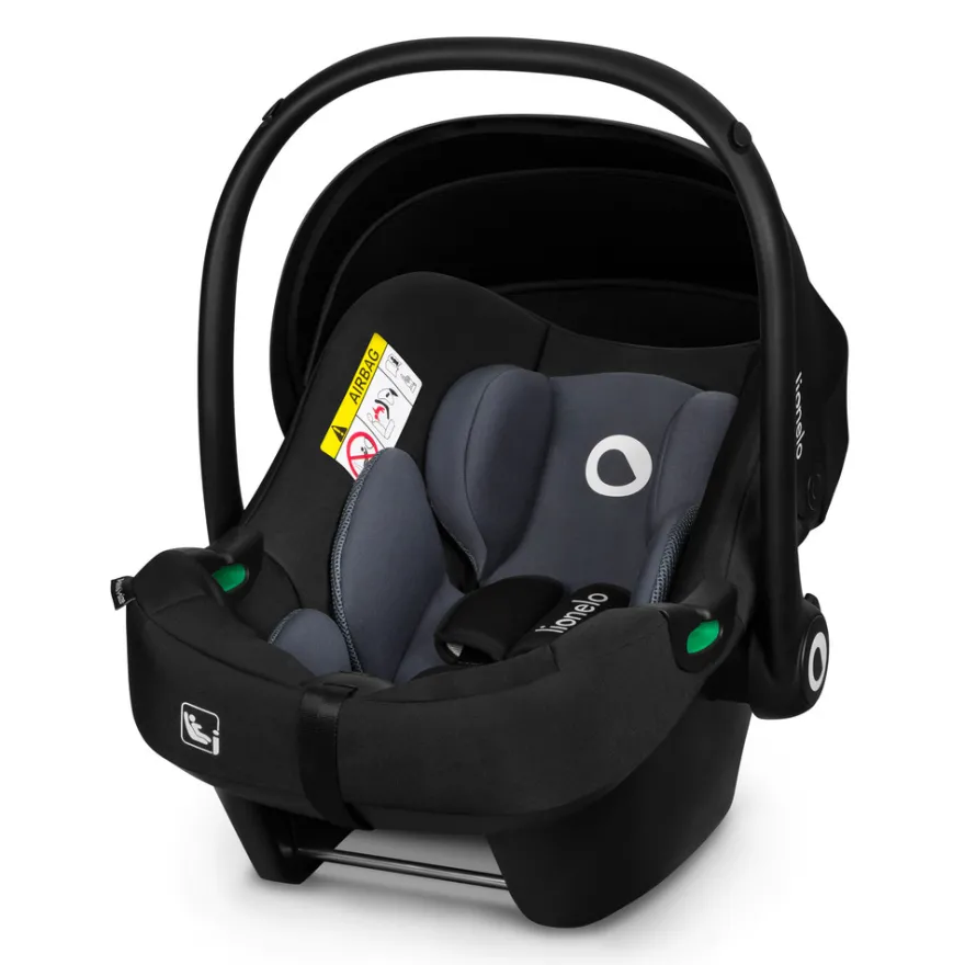 Lionelo Astrid i-Size Babyskydd - Black Grey