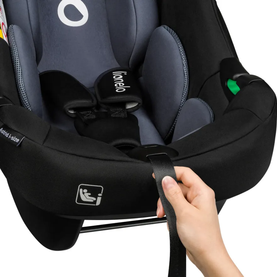 Lionelo Astrid i-Size Babyskydd - Black Grey