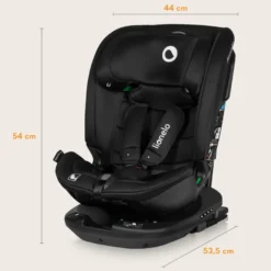 Lionelo Bastiaan Rwf i-Size Bilbarnstol - Black Carbon