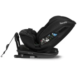 Lionelo Bastiaan Rwf i-Size Bilbarnstol - Black Carbon