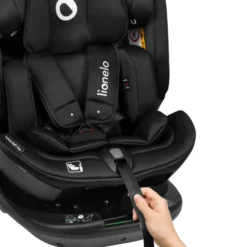 Lionelo Bastiaan Rwf i-Size Bilbarnstol - Black Carbon