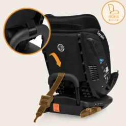 Lionelo Bastiaan Rwf i-Size Bilbarnstol - Black Carbon
