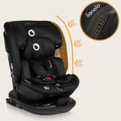 Lionelo Bastiaan Rwf i-Size Bilbarnstol - Black Carbon
