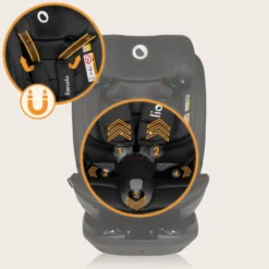 Lionelo Bastiaan Rwf i-Size Bilbarnstol - Black Carbon