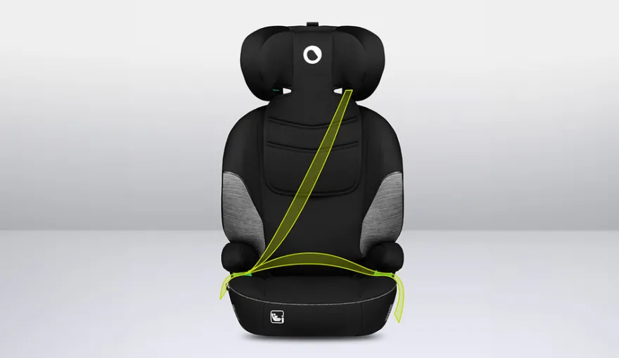 Lionelo Lars i-Size Bältesstol - Black Grey