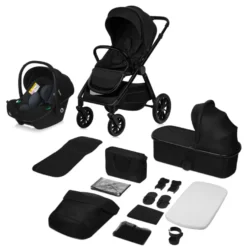 Lionelo Layla 3i1 Barnvagn - Black Onyx
