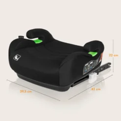 Lionelo Luuk Fix i-Size Bälteskudde - Black Carbon