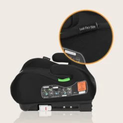 Lionelo Luuk Fix i-Size Bälteskudde - Black Carbon