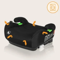 Lionelo Luuk Fix i-Size Bälteskudde - Black Carbon