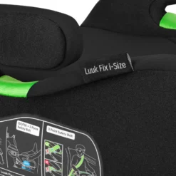 Lionelo Luuk Fix i-Size Bälteskudde - Black Carbon