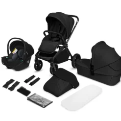 Lionelo Mika Plus 3in1 Duovagn - Black Onyx