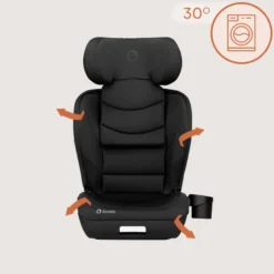 Lionelo Neal i-Size Bältesstol - Black Carbon