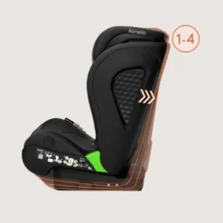 Lionelo Neal i-Size Bältesstol - Black Carbon