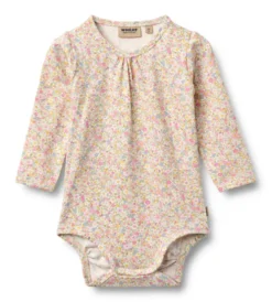 Liv Långärmad Body - Blush Flower Meadow