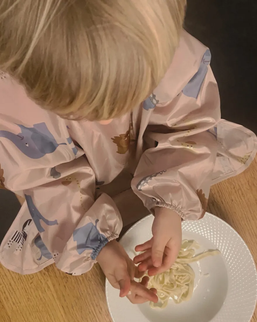Långärmad BLW haklapp - Beige