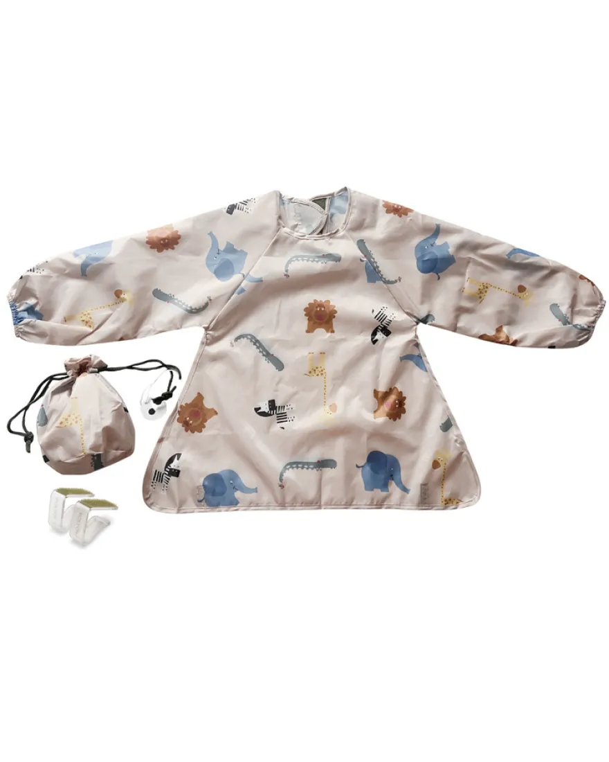 Långärmad BLW haklapp - Beige