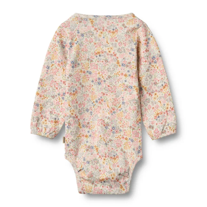 Långärmad Body Elmine - Bright Flowers