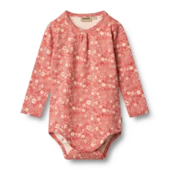 Långärmad Body Liv - Coral Flowers