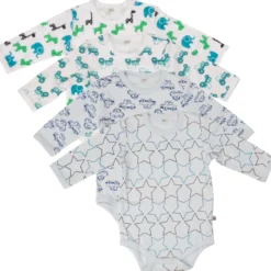 Långärmad Body 4-pack - Light Blue