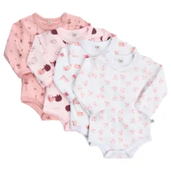 Långärmad Body 4-pack - Lightrose