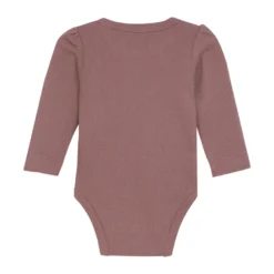 Långärmad Body Ribbad - Deauville Mauve