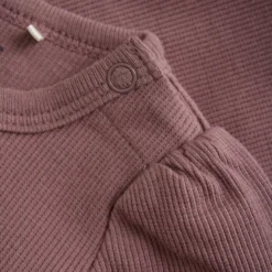 Långärmad Body Ribbad - Deauville Mauve