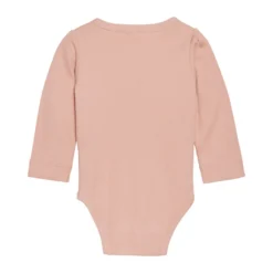 Långärmad Body Ribbad - Mahogany Rose