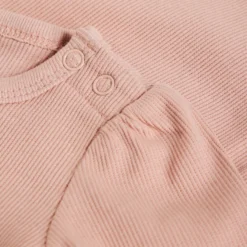 Långärmad Body Ribbad - Mahogany Rose
