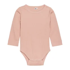 Långärmad Body Ribbad - Mahogany Rose