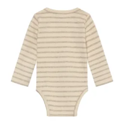 Långärmad Body - Silver Mink Melange