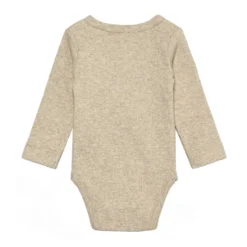 Långärmad Body - Silver Mink Melange