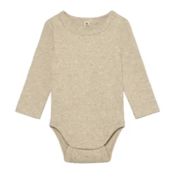 Långärmad Body - Silver Mink Melange