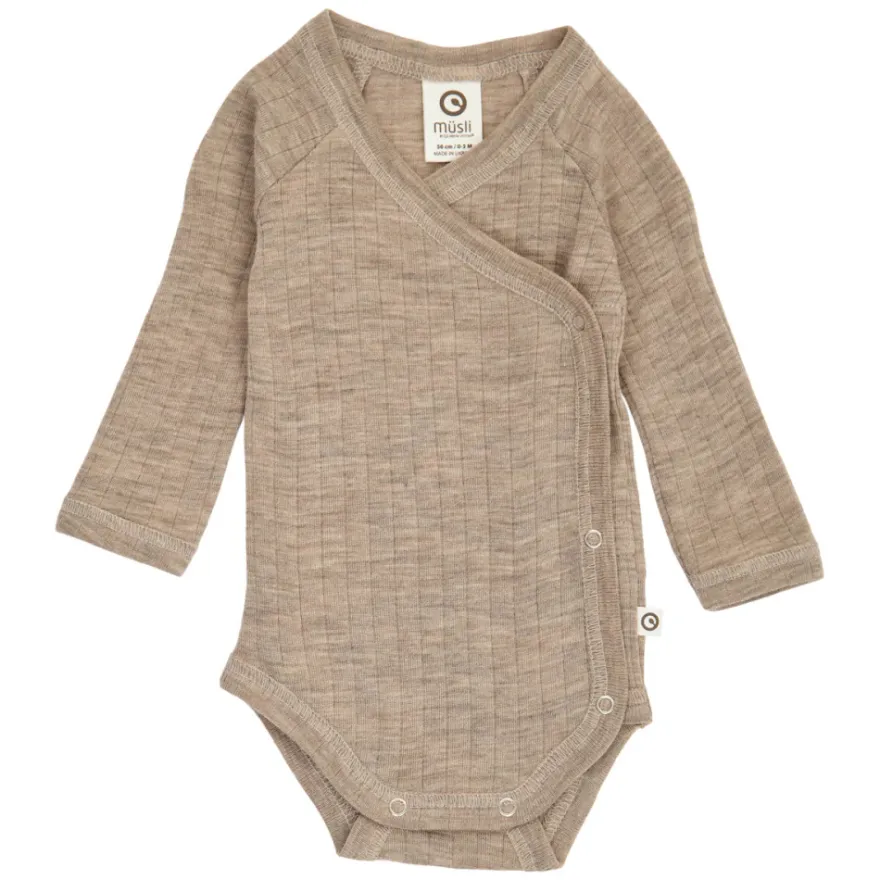 Långärmad Body Woolly - Balsam Melange