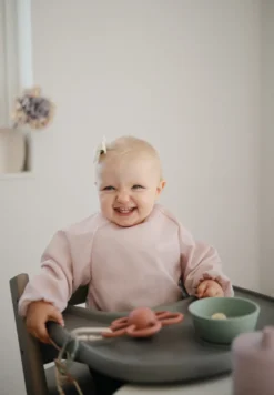 Långärmad haklapp - Blush